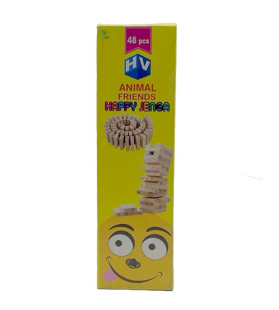 جنگا چوبی شماره دار wiss toy 48 قطعه