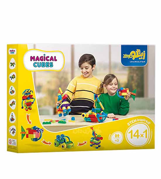 مکعب جادویی 110 قطعه 1-14 