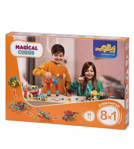 مکعب جادویی 83 قطعه 1-8