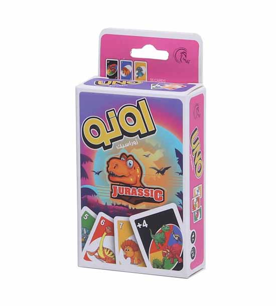 کارت بازی اونو 56 کارت ژوراسیک UNO