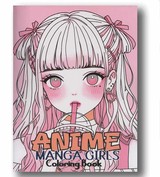 Anime Manga Girls Coloring Book