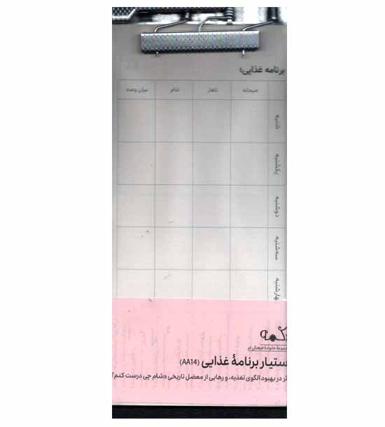 تخته شاسی و کاغذ دستیار برنامه غذایی دکمه