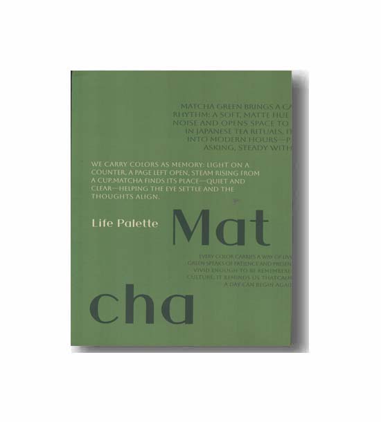 دفتر جیبی کاغذ رنگی همین life palette طرح matcha
