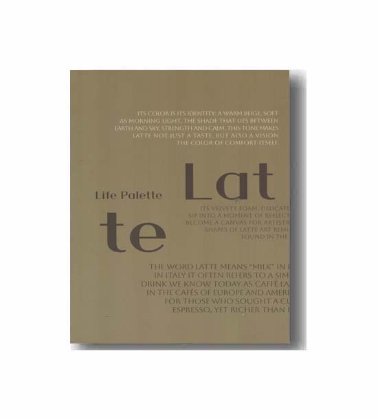 دفتر جیبی کاغذ رنگی همین life palette طرح latte