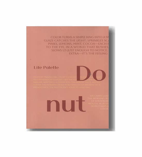 دفتر جیبی کاغذ رنگی همین life palette طرح donut
