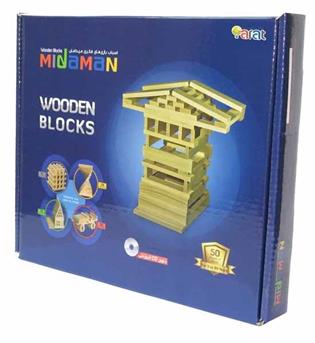 بلوک چوبی میدامان 50 تایی WOODEN BLOCKS