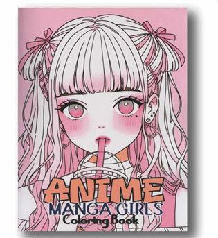 Anime Manga Girls Coloring Book