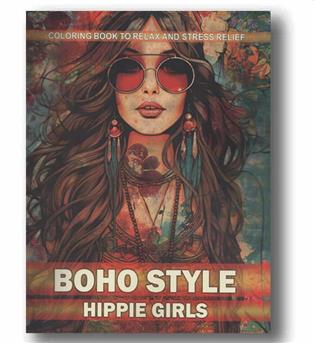 Boho Style Coloring Book