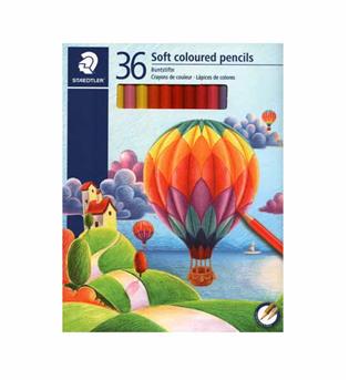 مداد 36 رنگ مقوایی استدلر سافت 143 - CD36