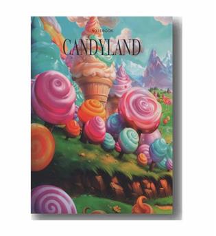 دفتر یادداشت رقعی گلاسه candyland همیشه 486