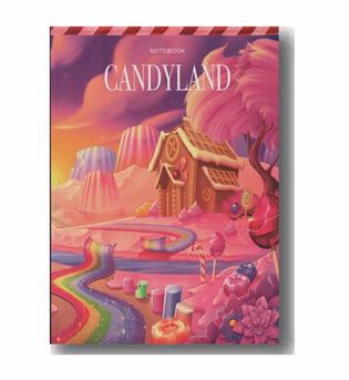 دفتر یادداشت رقعی گلاسه candyland همیشه 479