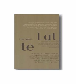 دفتر جیبی کاغذ رنگی همین life palette طرح latte