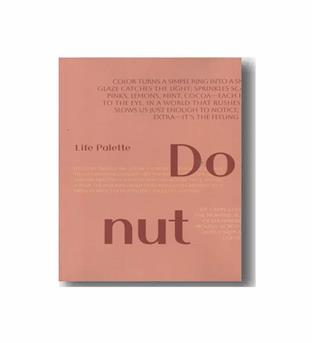 دفتر جیبی کاغذ رنگی همین life palette طرح donut